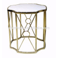 Fashion small round irregular stainless steel coffee table small round side table